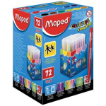 Maped Viltstift Color'peps 72 Stiften In Een Kartonnen Doos (Classpack)