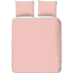Hip Uni Satin Dekbedovertrek - 1-persoons (140x200/220 Cm + 1 Sloop) - Katoen Satijn - Light Pink - Roze