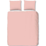 Hip Uni Satin Dekbedovertrek - Lits-jumeaux (240x200/220 Cm + 2 Slopen) - Katoen Satijn - Light Pink - Roze