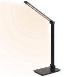Bureaulamp Led Dimbaar Modern - Verstelbare Verlichtingsmodi 2000k - 6500k (Perfect Werk/daglicht) - Zwart