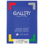 Galleryte Etiketten Ft 70 X 38 Mm (B X H),Rechte Hoeken, Doos Van 2.100 Etiketten - Wit
