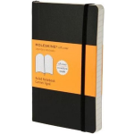Moleskine Notitieboek, Ft 9 X 14 Cm, Gelijnd, Soepele Cover, 192 Bladzijden, - Zwart