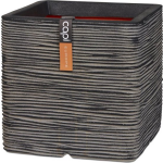 Capi Europe Pot Vierkant Rib Nl 30x30x30 Antraciet - Zwart