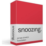 Snoozing Jersey Stretch - Hoeslaken - 200x200/220/210 - - Rood