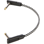 RockBoard Tweed Series Flat Patch Cable Salt&Pepper 20 cm