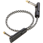 RockBoard Tweed Series Flat Patch Cable Salt&Pepper 30 cm