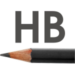 12x Hb Potloden Voor Volwassenen Hardheid Hb - Zwart