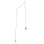 QAZQA Design hanglamp met stekker - Cavalux - Zwart