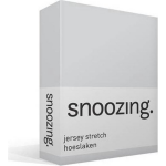 Snoozing Jersey Stretch - Hoeslaken - 200x200/220/210 - - Grijs