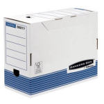 Bankers Box System Transfer Archiefdoos, Ft A4, Rug Van 15 Cm, - Blauw