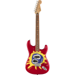 Fender 30th Anniversary Screamadelica Stratocaster PF Primal Scream signature elektrische gitaar met deluxe gigbag
