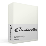 Cinderella Satijn Laken - 100% Katoen-satijn - Lits-jumeaux (300x270 Cm) - Off-white - Grijs