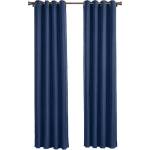 Larson Blackout Verduisterend Gordijn - -Ringen-marine Blue-300x250 Cm - Blauw