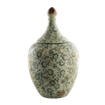 Clayre & Eef e Decoratieve Pot Ø 20*34 Cm 6ce1387 - Groen