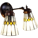 Clayre & Eef Transparente Wandlamp Tiffany 30*23*23 Cm E14/max 2*40w 5ll-6210