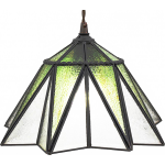 Clayre & Eef Transparente Hanglamp Tiffany Ø 31*107 Cm E27/max 1*40w 5ll-6222 - Groen