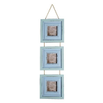 Clayre & Eef Fotolijst (3) 16*2*64 Cm / 7*7 Cm 2f0877 - Blauw