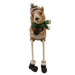 Clayre & Eef Kerstdecoratie Beeld Eekhoorn 10*8*12 Cm Polyresin - Bruin