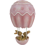 Clayre & Eef Decoratie Konijn 11*11*19 Cm Kunststof Decoratief - Roze