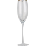 Clayre & Eef Champagneglas 250 Ml Transparant Glas Rond Wijnglas Champagne Glas Prosecco Glas Transparant Wijnglas