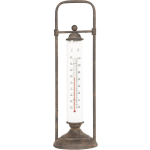 Clayre & Eef Thermometer 13*13*43 Cm 64307 - Zwart