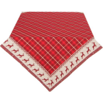 Clayre & Eef Tafelkleed 130*180 Cm 100% Katoen Kerst Noc03 - Rood