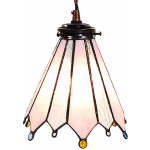 Clayre & Eef Hanglamp Tiffany 18*15*115 Cm E14/max 1*25w 5ll-6218 - Roze