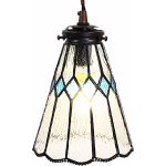 Clayre & Eef Transparente Hanglamp Tiffany Ø 15*115 Cm E14/max 1*40w 5ll-6195
