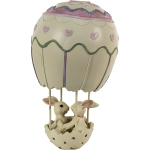 Clayre & Eef te Decoratie Konijnen In Luchtballon 11*11*19 Cm 6pr3549 - Beige
