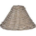 Clayre & Eef Lampenkap Ø 21*30 Cm Rotan Stoffen Lampenkap - Bruin