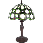 Clayre & Eef Tafellamp Tiffany Ø 30*49 Cm E27/max 1*60w 5ll-6133 - Groen