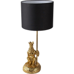 Clayre & Eef Bureaulamp Ø 23*45 Cm E27/max 1*60wkleurig, - Goud