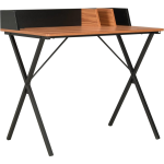 Vidaxl Bureau 80x50x84 Cm En - Zwart