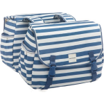 New Looxs Dubbele Fietstas Joli 34 Liter Gestreept/wit - Blauw