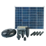 Ubbink Solarmax 2500 Accu Incl. Solarpaneel, Fonteinpomp En Oplaadaccu - Negro