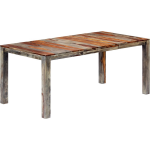 Vidaxl Eettafel 180x90x76 Cm Massief Sheeshamhout - Grijs