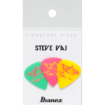 Ibanez B1000SV-GPY Steve Vai signature plectrums 3-pack 1mm - groen geel - Roze