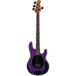 Music Man StingRay Ray34 Purple Sparkle elektrische basgitaar met deluxe gigbag