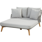 4 Seasons Outdoor 4-seasons Sempre Daybed - Teak/silver Grey - Grijs