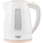 Adler Top Choice - Kunststof Waterkoker - Rose - 2200 Watt - 1.7 Liter - Wit