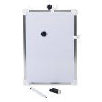 Gerimport Whiteboard 25 X 35 Cm/zilver 4-delig - Wit