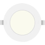 BES LED Led Downlight Pro - Aigi Trinko - Inbouw Rond 4w - Natuurlijk 4000k - Mat - Kunststof - Ø98mm - Wit