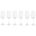 6x Stukste Wijn Glazen 320 Ml Van Glas - Wijnglazen - Wit