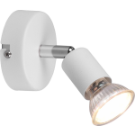 BES LED Led Plafondspot - Trion Pamo - Gu10 Fitting - 1-lichts - Rond - Mat - Aluminium - Wit