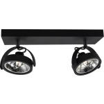 Lamponline Spot Wajer 2 Lichts L 40 Cm - Zwart