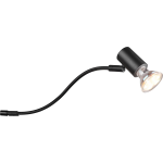 BES LED Led Wandlamp - Wandverlichting - Spatwaterdicht Ip44 - Trion Giano - Gu10 Fitting - Rond - Mat - Aluminium - Zwart