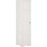 Vidaxl Kast Hout-look 40x43x164 Cm Kunststof - Blanco