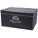 Kast Opberg/opruim Mand Donker 31 X 28 X 16 Cm - Opbergbox - Grijs