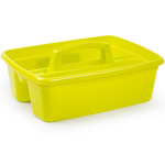Forte Plastics Gele Opbergbox/opbergdoos Mand Met Handvat 7 Liter Kunststof - Opbergbox - Groen