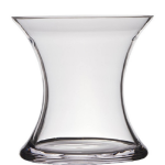 Transparante Stijlvolle X-vormige Vaas/vazen Van Glas 19 X 19 Cm - Vazen
